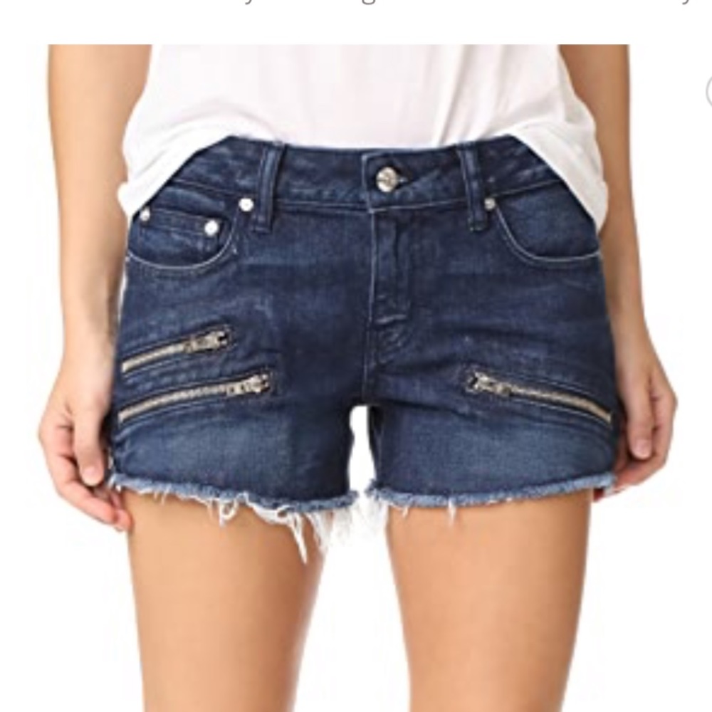 10 Crosby Derek Lam Dark Blue Jean Shorts